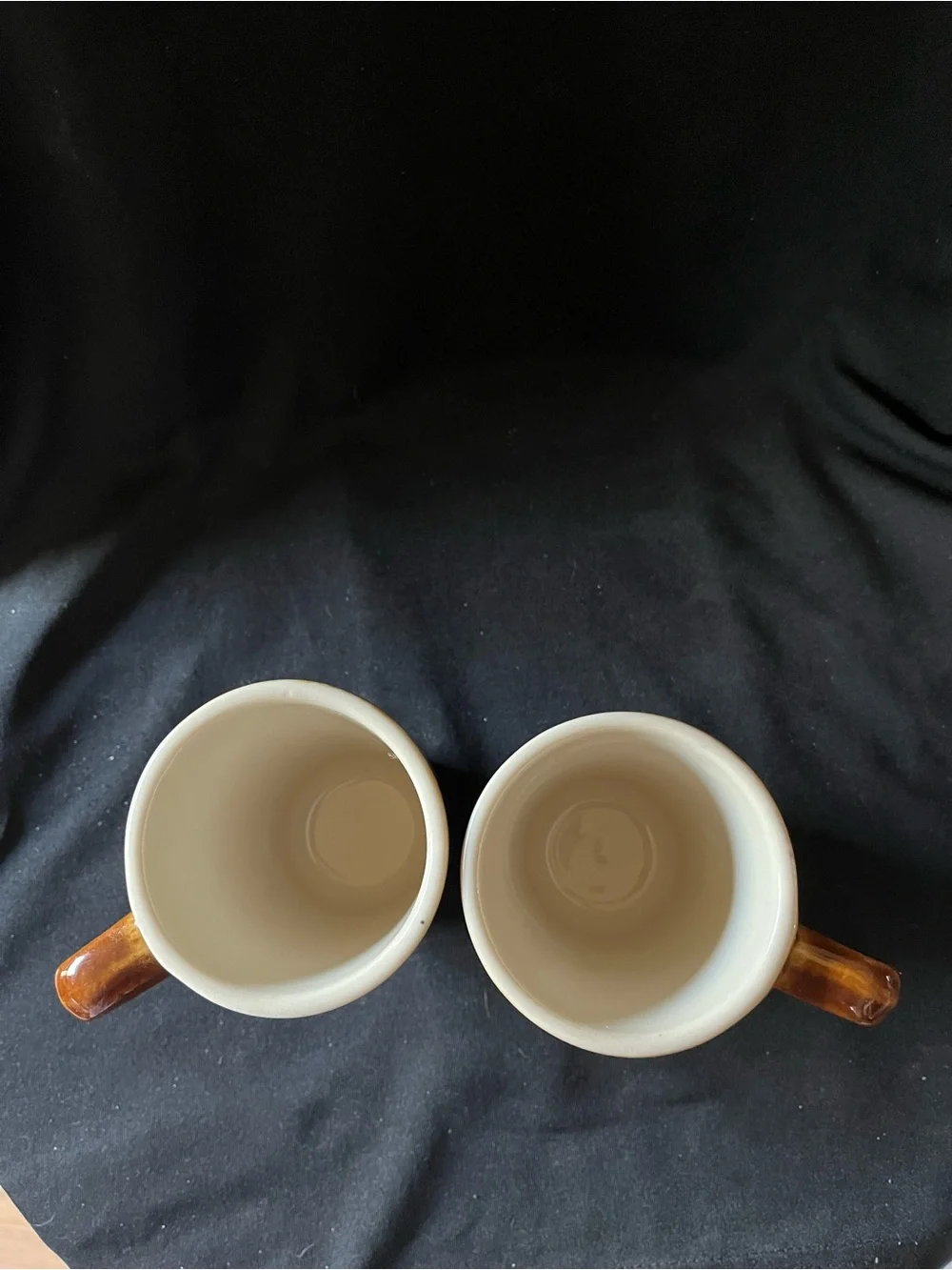 Classic Ceramic Brown Coffee Mugs - Set of 2 USA Restaurant Ware